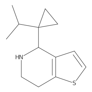 4-[1-(propan-2-yl)cyclopropyl]-4H,5H,6H,7H-thieno[3,2-c]pyridine结构式