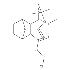 7-Tert-butyl 2-chloromethyl 3-methyl 7-azabicyclo[2.2.1]heptane-2,3,7-tricarboxylate结构式