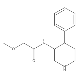 2-methoxy-N-(4-phenylpiperidin-3-yl)acetamide结构式