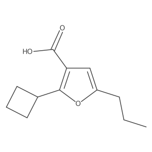 2-Cyclobutyl-5-propylfuran-3-carboxylic acid Structure