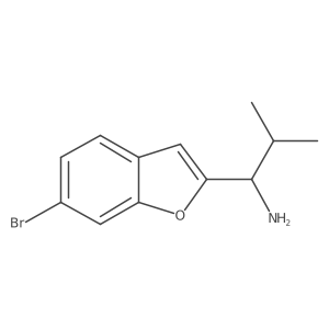 1-(6-Bromo-1-benzofuran-2-yl)-2-methylpropan-1-amine结构式