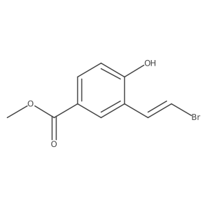 Methyl 3-(2-bromoethenyl)-4-hydroxybenzoate结构式