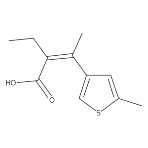 (2Z)-2-ethyl-3-(5-methylthiophen-3-yl)but-2-enoic acid结构式