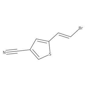 5-(2-Bromoethenyl)thiophene-3-carbonitrile Structure