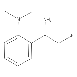 2-(1-amino-2-fluoroethyl)-N,N-dimethylaniline结构式