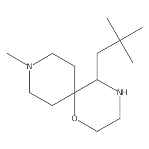 5-(2,2-Dimethylpropyl)-9-methyl-1-oxa-4,9-diazaspiro[5.5]undecane Structure