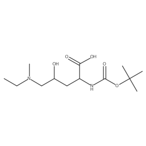 2-{[(Tert-butoxy)carbonyl]amino}-5-[ethyl(methyl)amino]-4-hydroxypentanoic acid Structure
