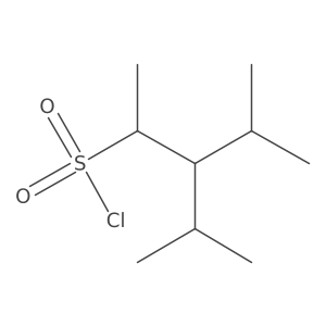 4-Methyl-3-(propan-2-yl)pentane-2-sulfonyl chloride结构式