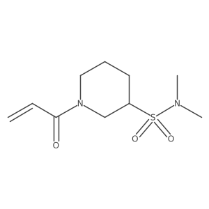 N,N-Dimethyl-1-prop-2-enoylpiperidine-3-sulfonamide Structure