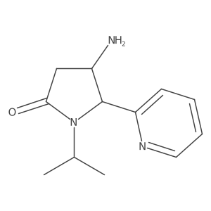 4-Amino-1-(propan-2-yl)-5-(pyridin-2-yl)pyrrolidin-2-one Structure