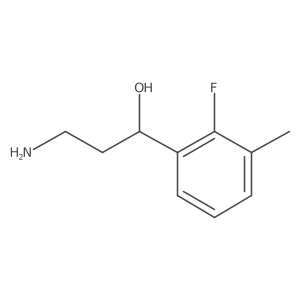 (1R)-3-amino-1-(2-fluoro-3-methyl-phenyl)propan-1-ol结构式