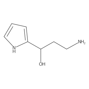 (1R)-3-amino-1-(1H-pyrrol-2-yl)propan-1-ol Structure