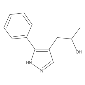 (2S)-1-(3-phenyl-1H-pyrazol-4-yl)propan-2-ol结构式