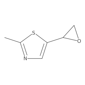 2-methyl-5-[(2R)-oxiran-2-yl]-1,3-thiazole结构式