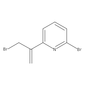 2-Bromo-6-(3-bromoprop-1-en-2-yl)pyridine Structure