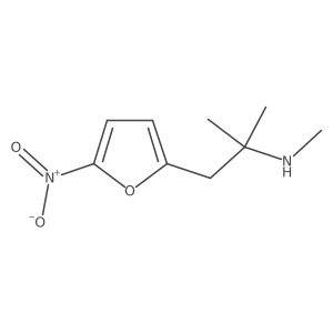 Methyl[2-methyl-1-(5-nitrofuran-2-yl)propan-2-yl]amine结构式