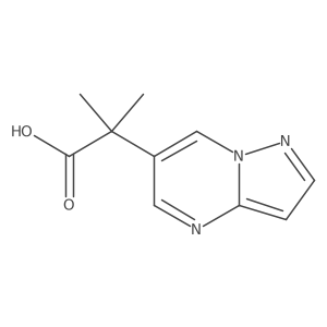 2-Methyl-2-{pyrazolo[1,5-a]pyrimidin-6-yl}propanoic acid Structure