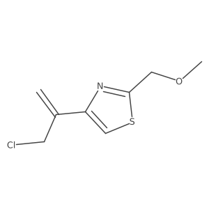 4-(3-Chloroprop-1-en-2-yl)-2-(methoxymethyl)-1,3-thiazole Structure