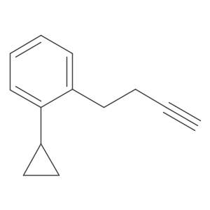 1-(But-3-yn-1-yl)-2-cyclopropylbenzene Structure