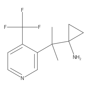 1-{2-[4-(Trifluoromethyl)pyridin-3-yl]propan-2-yl}cyclopropan-1-amine Structure