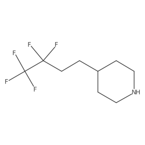 4-(3,3,4,4,4-Pentafluorobutyl)piperidine Structure