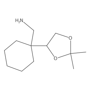 [1-(2,2-Dimethyl-1,3-dioxolan-4-yl)cyclohexyl]methanamine Structure