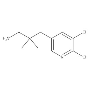 3-(5,6-Dichloropyridin-3-yl)-2,2-dimethylpropan-1-amine结构式
