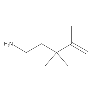 3,3,4-Trimethylpent-4-en-1-amine Structure
