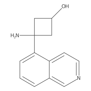 3-Amino-3-(isoquinolin-5-yl)cyclobutan-1-ol Structure
