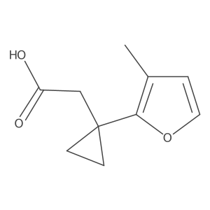 2-[1-(3-Methylfuran-2-yl)cyclopropyl]acetic acid结构式