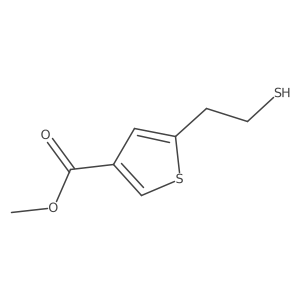 Methyl 5-(2-sulfanylethyl)thiophene-3-carboxylate结构式