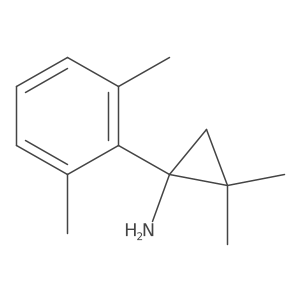 1-(2,6-Dimethylphenyl)-2,2-dimethylcyclopropan-1-amine结构式
