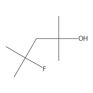 4-Fluoro-2,4-dimethylpentan-2-ol结构式