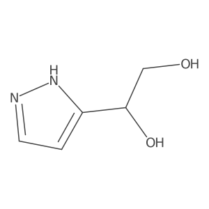 1-(1H-pyrazol-3-yl)ethane-1,2-diol Structure
