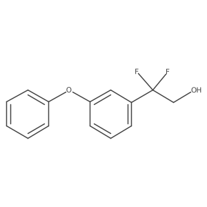 2,2-Difluoro-2-(3-phenoxyphenyl)ethanol Structure