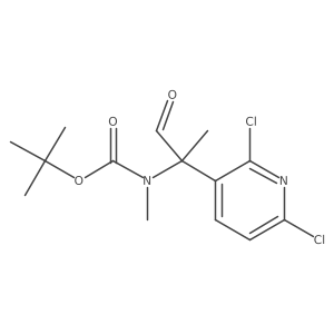tert-butyl N-[2-(2,6-dichloropyridin-3-yl)-1-oxopropan-2-yl]-N-methylcarbamate结构式