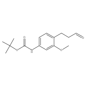 tert-butyl N-[3-methoxy-4-(3-oxopropyl)phenyl]carbamate结构式
