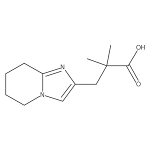 3-{5H,6H,7H,8H-imidazo[1,2-a]pyridin-2-yl}-2,2-dimethylpropanoic acid Structure
