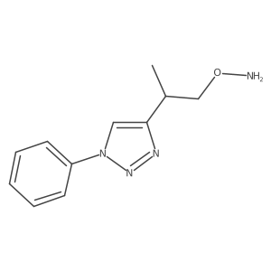 O-[2-(1-phenyl-1H-1,2,3-triazol-4-yl)propyl]hydroxylamine结构式