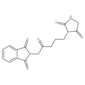 1,3-dioxo-2,3-dihydro-1H-isoindol-2-yl 4-(2,5-dioxoimidazolidin-1-yl)butanoate Structure