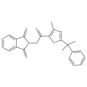 1,3-dioxo-2,3-dihydro-1H-isoindol-2-yl 4-methyl-2-(2-phenylpropan-2-yl)-1,3-thiazole-5-carboxylate Structure