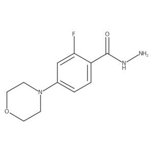 2-Fluoro-4-(4-morpholinyl)benzoic acid hydrazide结构式