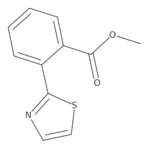 Methyl 2-(1,3-thiazol-2-yl)benzoate结构式