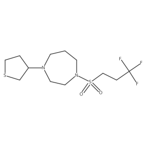 1-(Thiolan-3-yl)-4-(3,3,3-trifluoropropanesulfonyl)-1,4-diazepane Structure