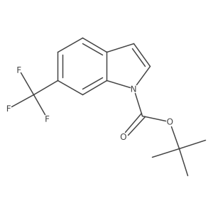 tert-Butyl 6-(trifluoromethyl)indole-1-carboxylate结构式