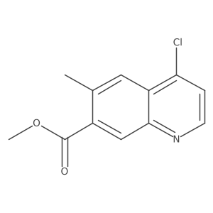 Methyl 4-chloro-6-methylquinoline-7-carboxylate结构式