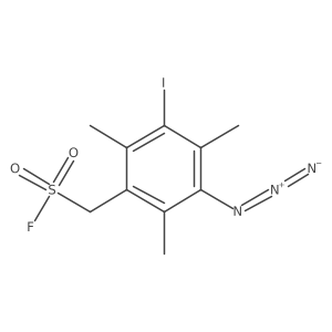 (3-Azido-5-iodo-2,4,6-trimethylphenyl)methanesulfonyl fluoride Structure