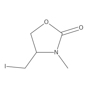 (S)-4-(Iodomethyl)-3-methyloxazolidin-2-one结构式