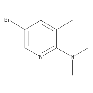 5-Bromo-N,N,3-trimethyl-2-pyridinamine结构式