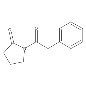 1-(2-Phenylacetyl)pyrrolidin-2-one结构式